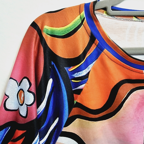 Colorful Graphics Long Sleeves Tee Shirt, Size 3X - Picture 9 of 14